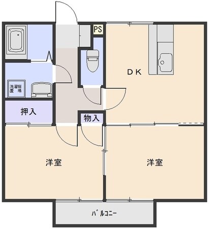 第１ＭＨハウスＢの物件間取画像